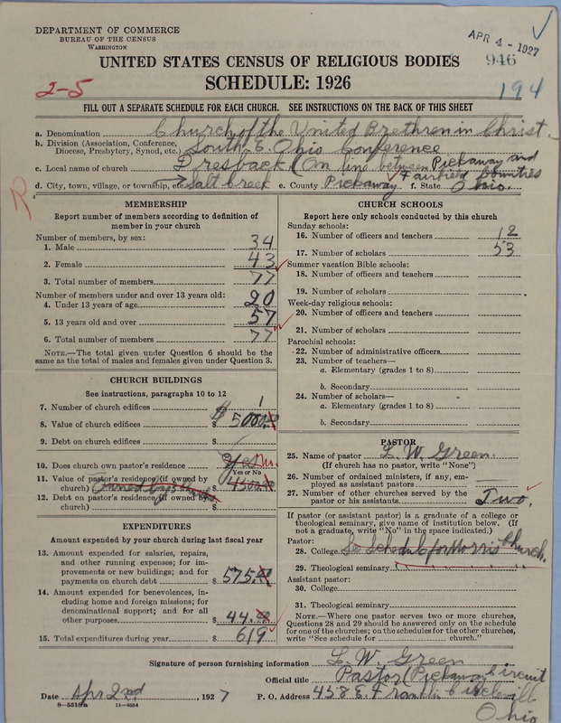 Scan of Church of the United Brethren in Christ: 946