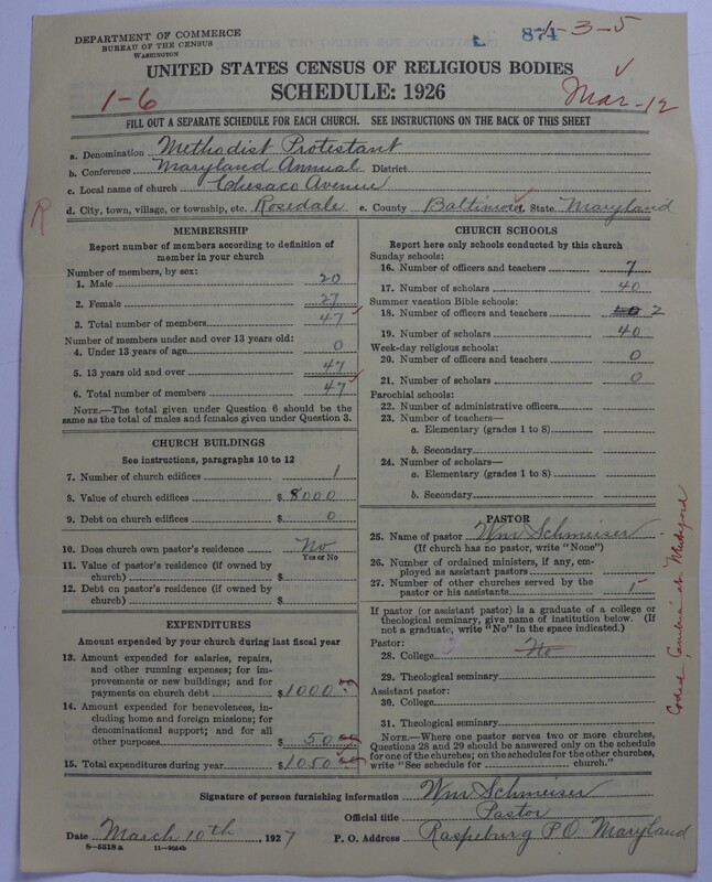 Scan of Methodist Protestant Church: 874