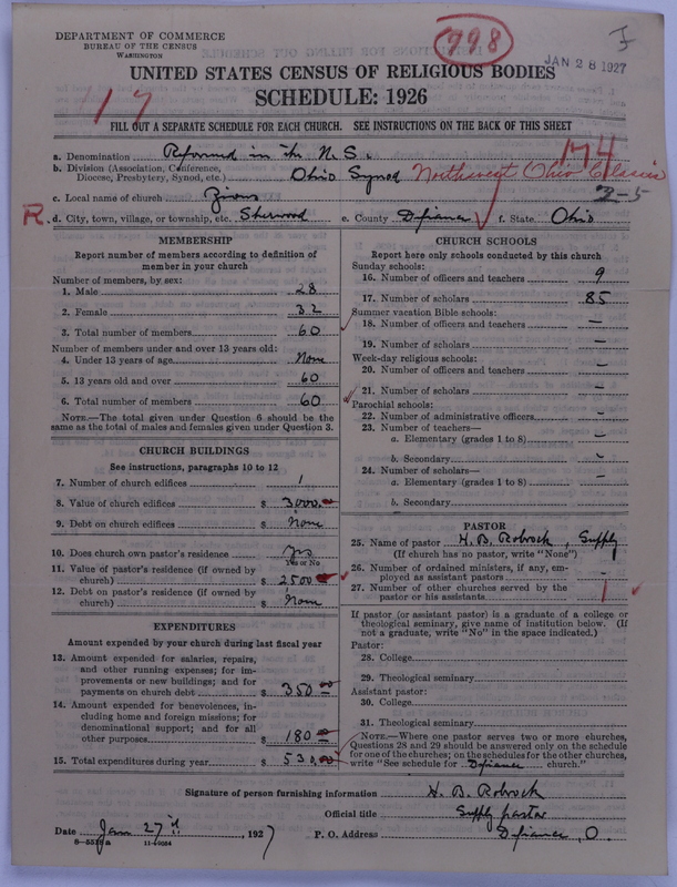 Scan of Reformed Church in the United States: 998