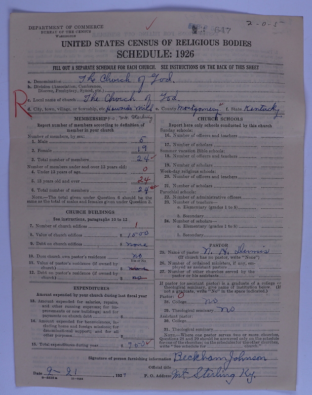 Scan of Church of God (Headquarters, Anderson, Ind.): 647