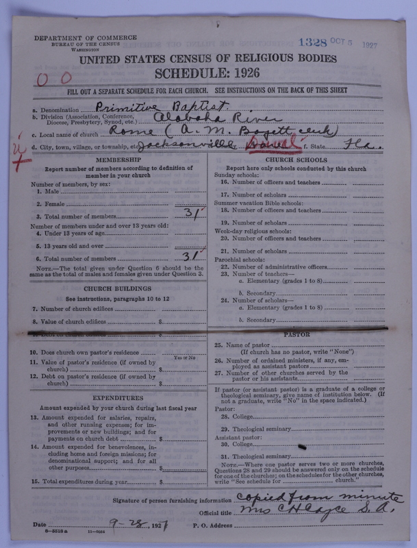 Scan of Primitive Baptists: 1328