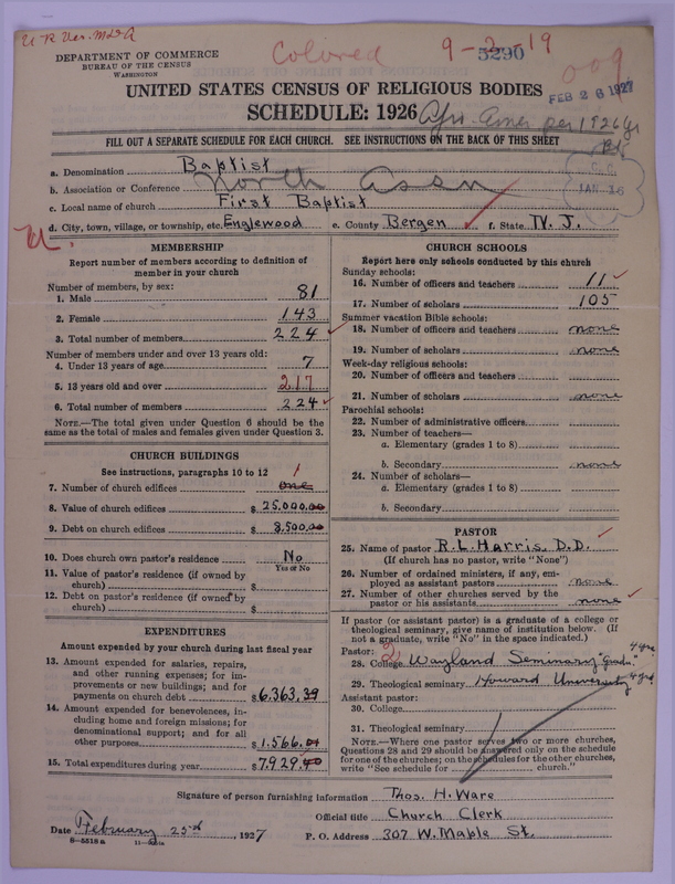 Scan of Negro Baptists: 5290