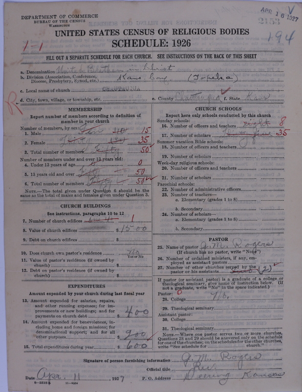 Scan of Church of the United Brethren in Christ: 2153