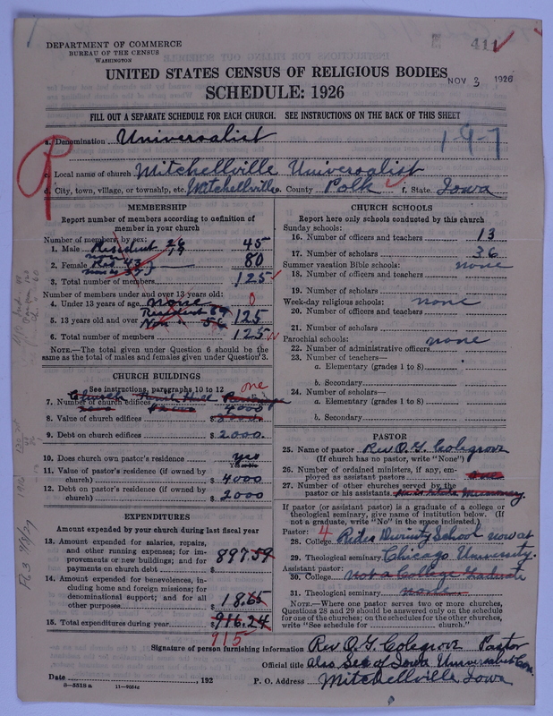 Scan of Universalist Church: 411