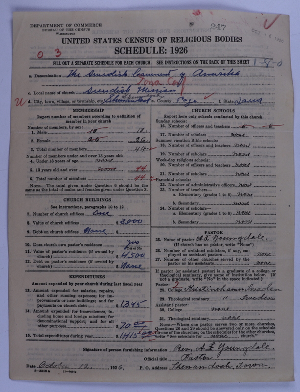 Scan of Swedish Evangelical Mission Covenant of America: 247