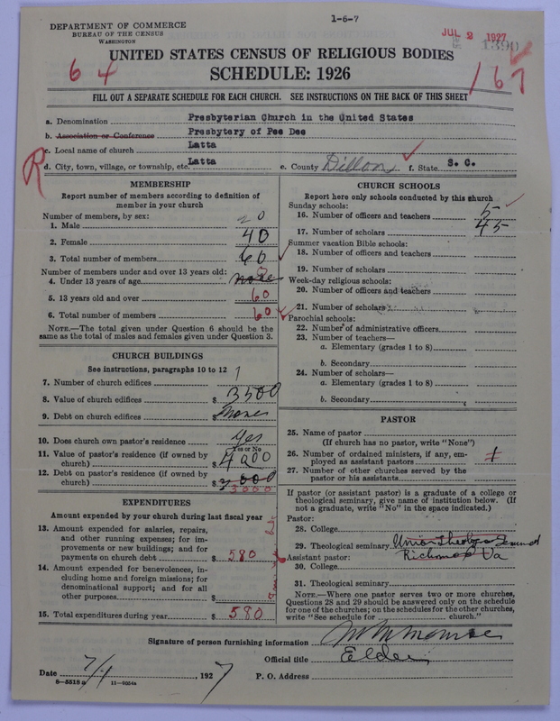 Scan of Presbyterian Church in the United States: 1390