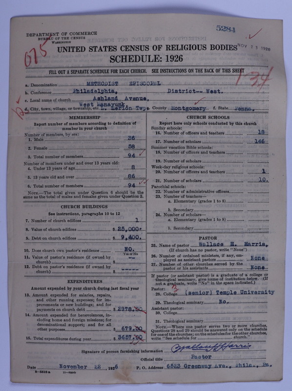 Scan of Methodist Episcopal Church: 5284