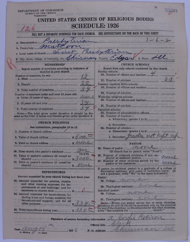 Scan of Presbyterian Church in the United States of America: 3550