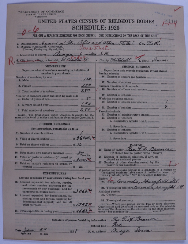 Scan of Evangelical Lutheran Synodical Conference of America: Evangelical Lutheran Synod of Missouri, Ohio, and Other States: 2116