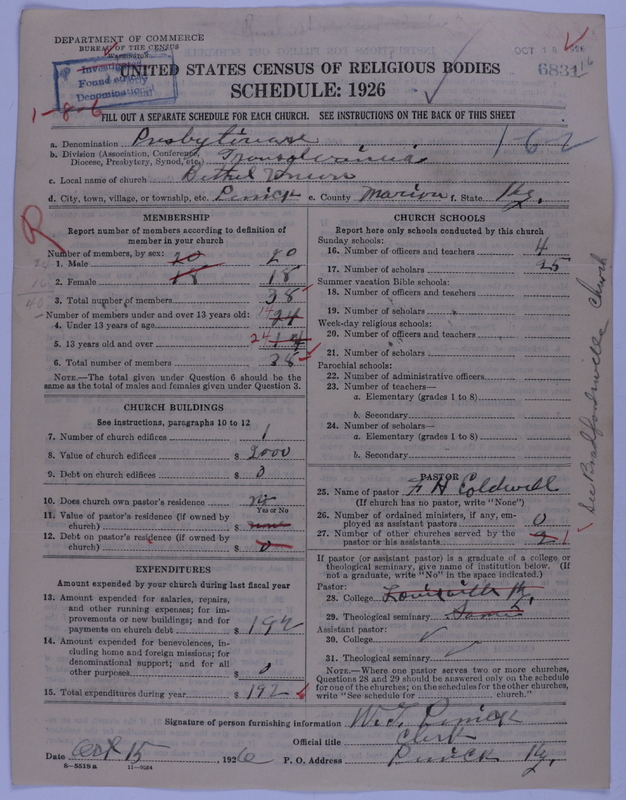 Scan of Presbyterian Church in the United States of America: 6831