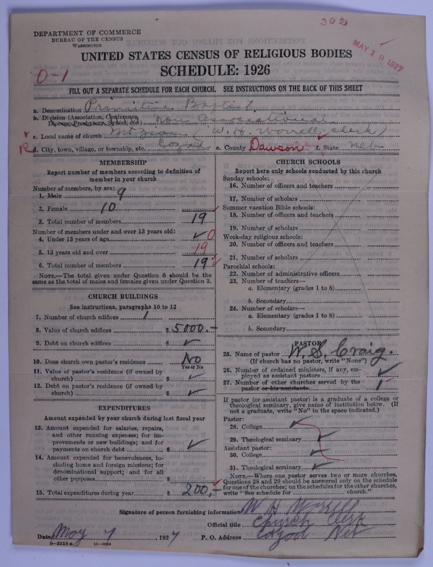 Scan of Primitive Baptists: 302