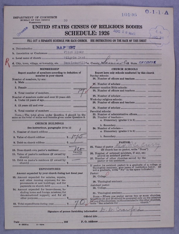 Scan of Negro Baptists: 10106