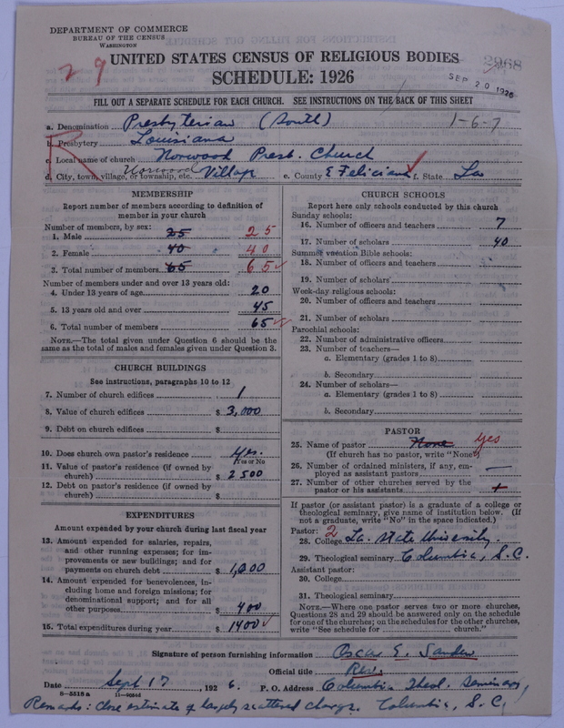 Scan of Presbyterian Church in the United States: 2968