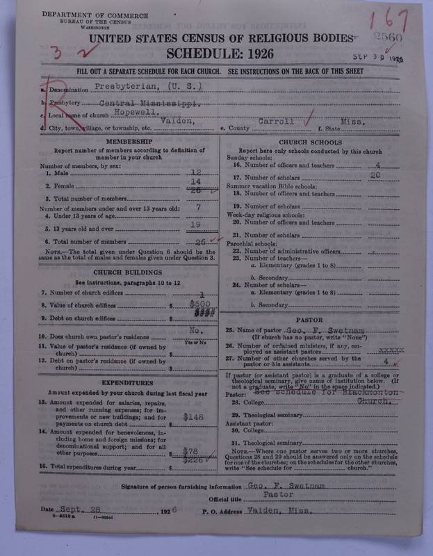 Scan of Presbyterian Church in the United States: 2560