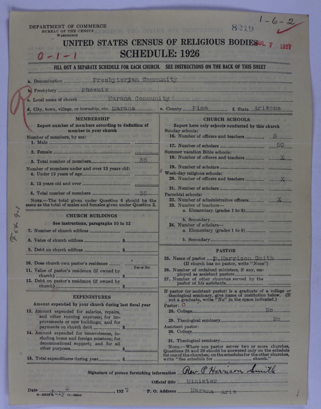 Scan of Presbyterian Church in the United States of America: 8219