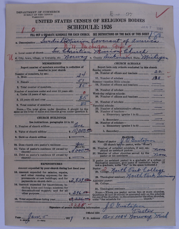 Scan of Swedish Evangelical Mission Covenant of America: 97