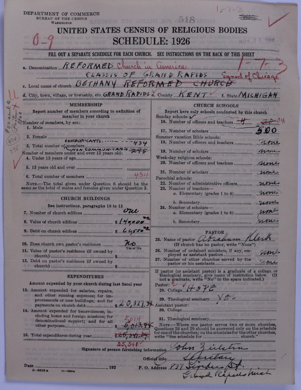 Scan of Reformed Church in America: 518