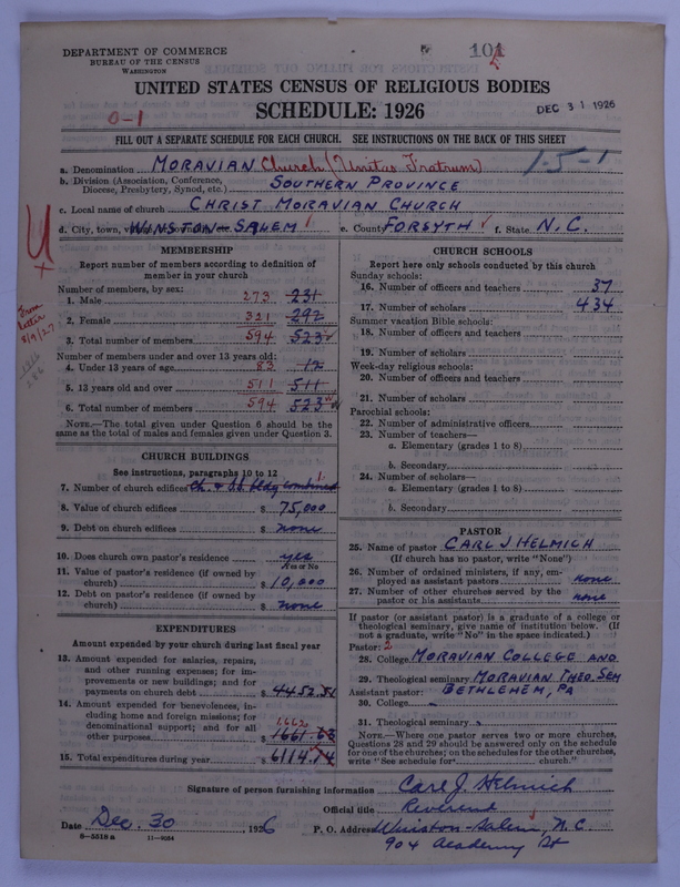 Scan of Moravian Church in America: 101