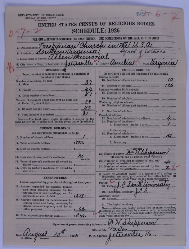Scan of Presbyterian Church in the United States of America: 6297