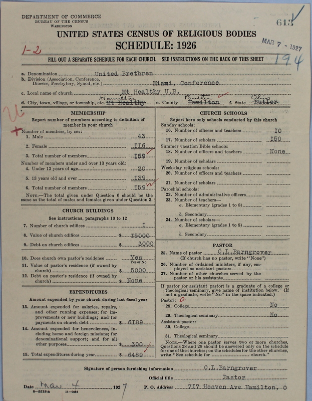 Scan of Church of the United Brethren in Christ: 613