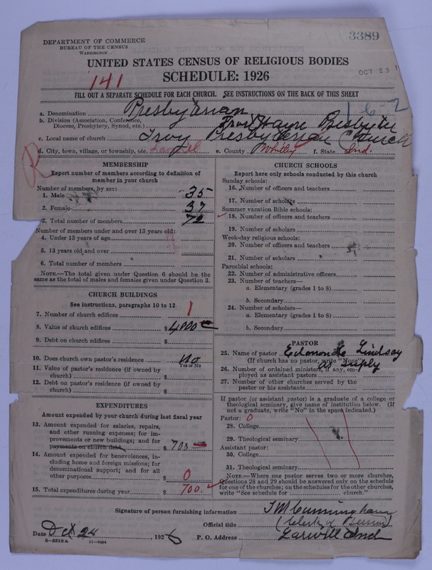 Scan of Presbyterian Church in the United States of America: 3389