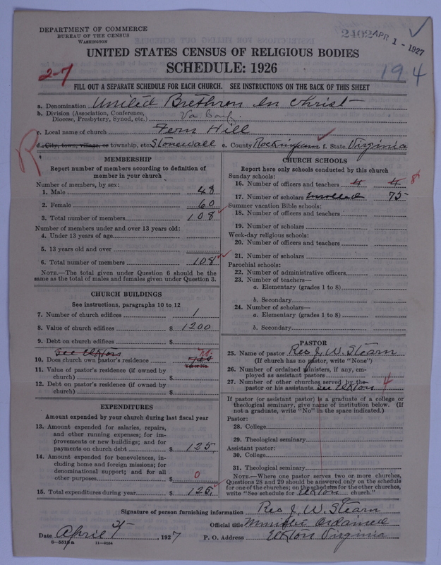 Scan of Church of the United Brethren in Christ: 2402