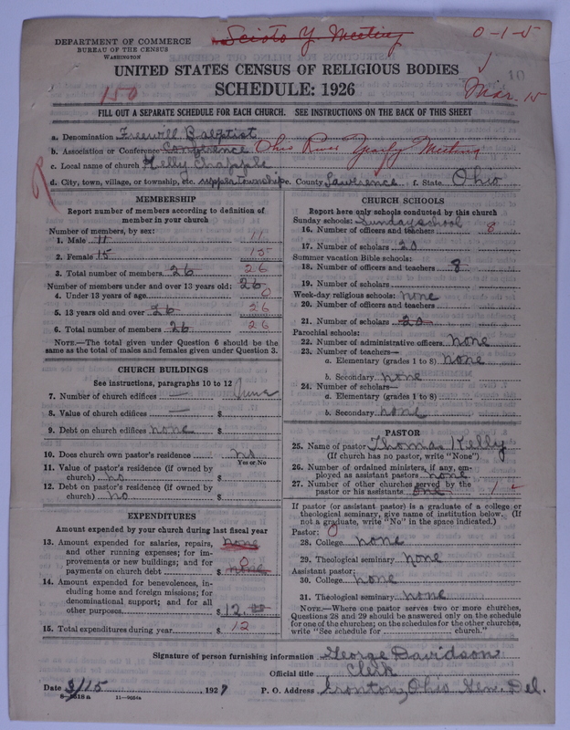 Scan of Free Will Baptists: 10