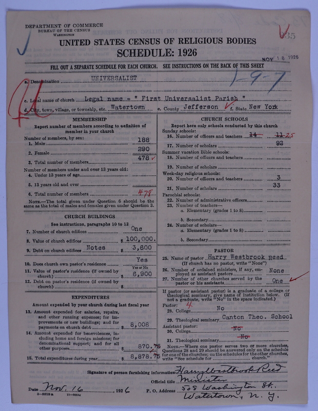 Scan of Universalist Church: 235