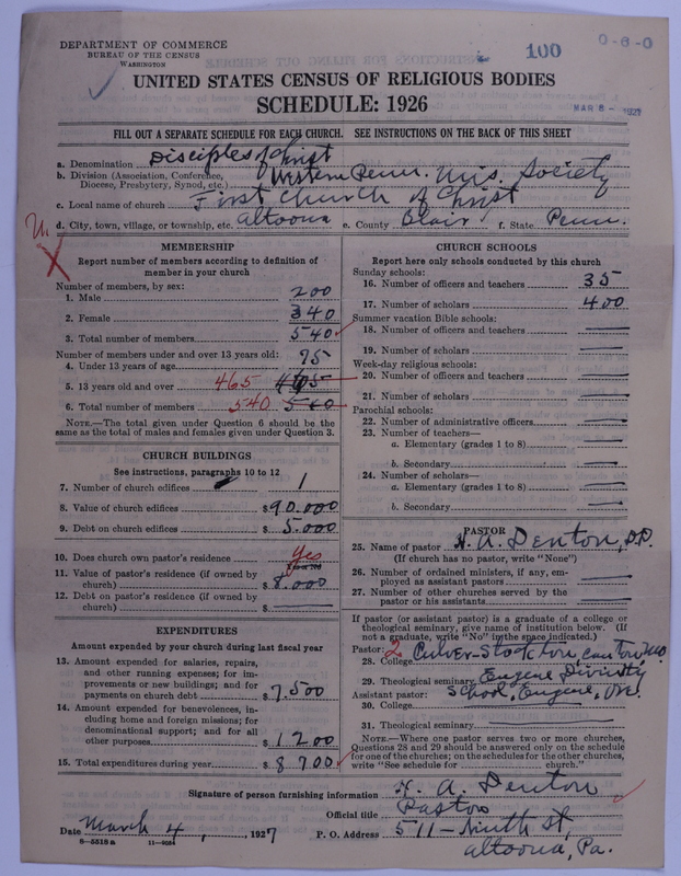 Scan of Disciples of Christ: 100