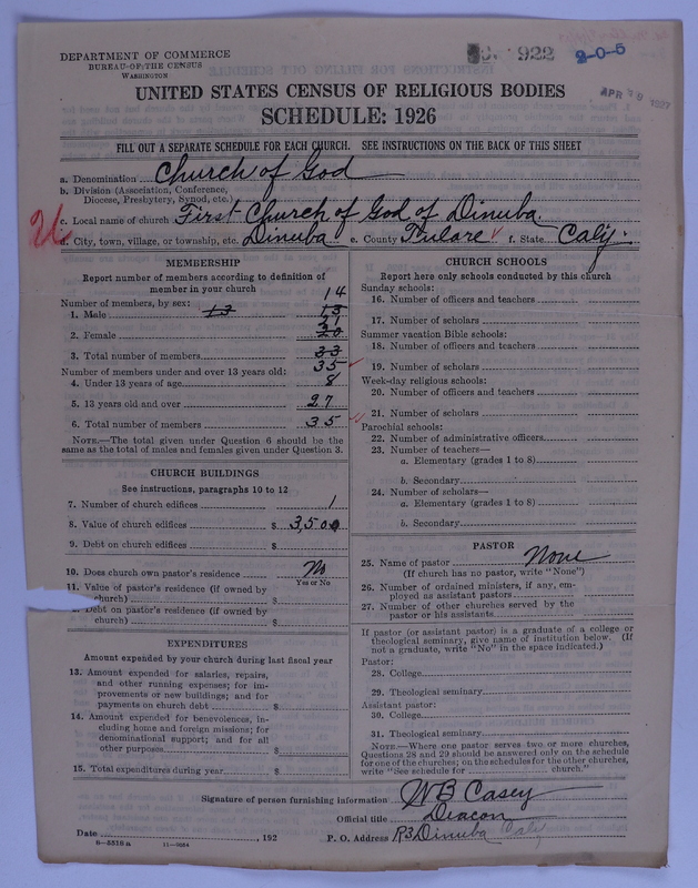 Scan of Church of God (Headquarters, Anderson, Ind.): 922