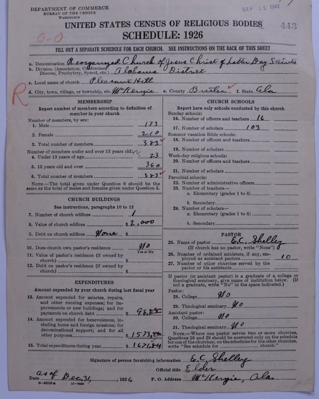 Scan of Reorganized Church of Jesus Christ of Latter Day Saints: 443