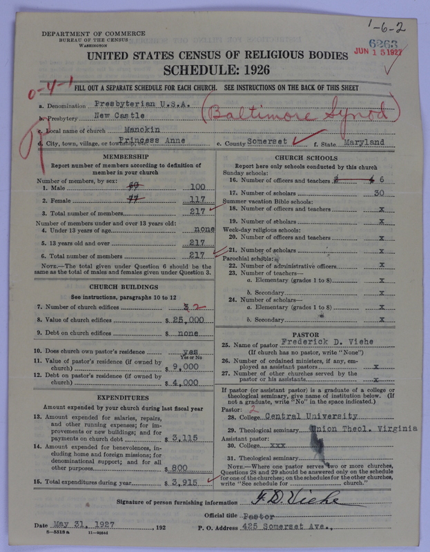 Scan of Presbyterian Church in the United States of America: 6263