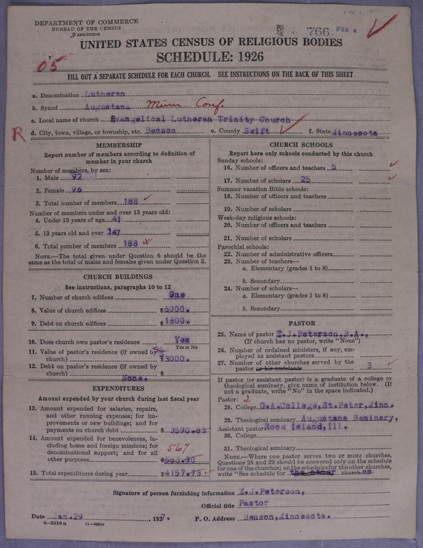 Scan of Evangelical Lutheran Augustana Synod of North America: 766