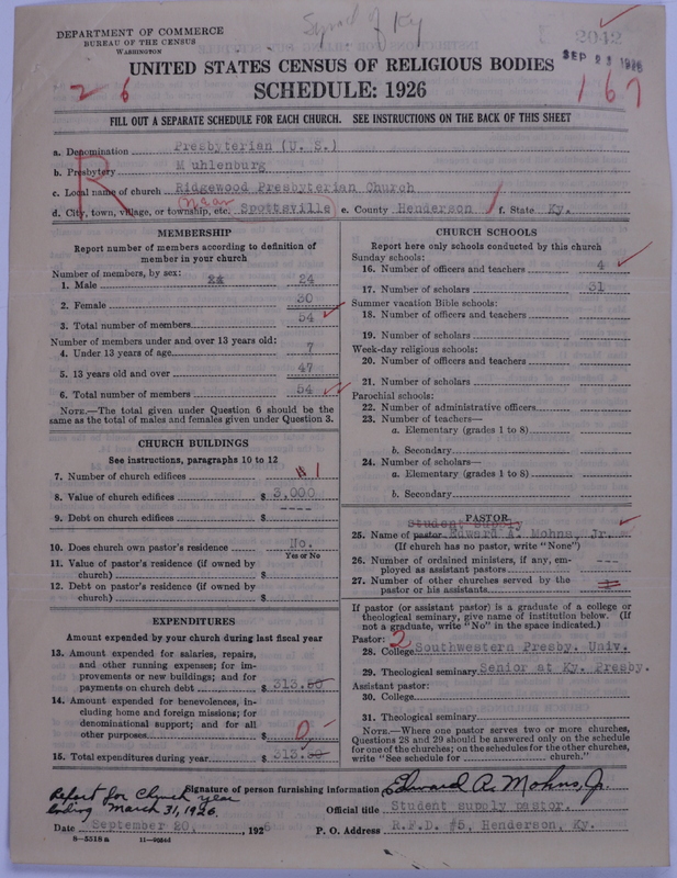 Scan of Presbyterian Church in the United States: 2042