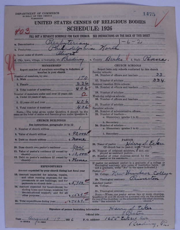 Scan of Presbyterian Church in the United States of America: 1475