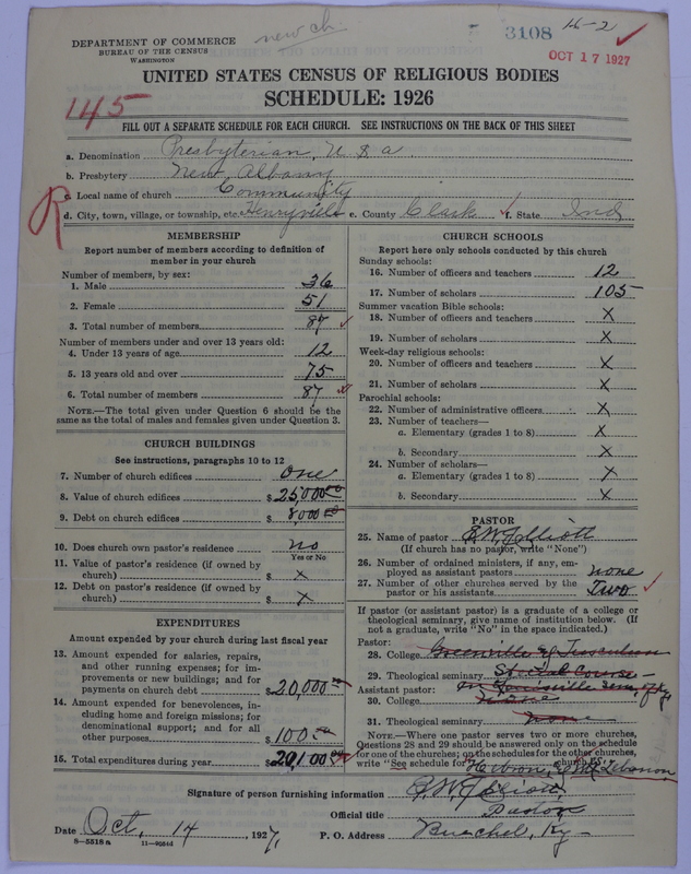 Scan of Presbyterian Church in the United States of America: 3108