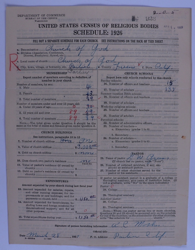Scan of Church of God (Headquarters, Anderson, Ind.): 926
