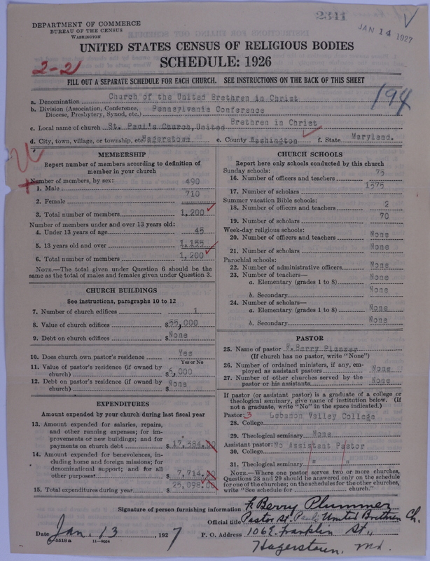 Scan of Church of the United Brethren in Christ: 2341