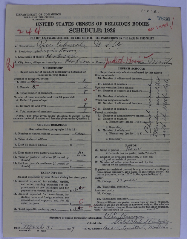 Scan of Presbyterian Church in the United States of America: 7838