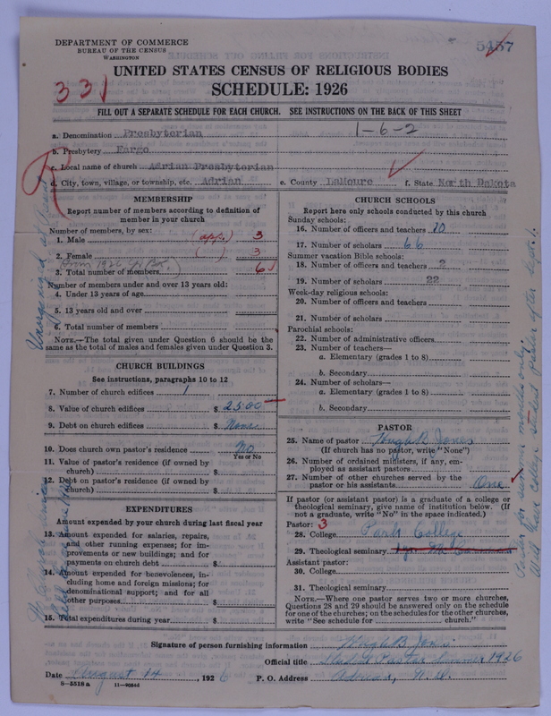 Scan of Presbyterian Church in the United States of America: 5457