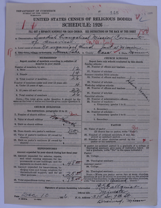 Scan of Swedish Evangelical Mission Covenant of America: 148