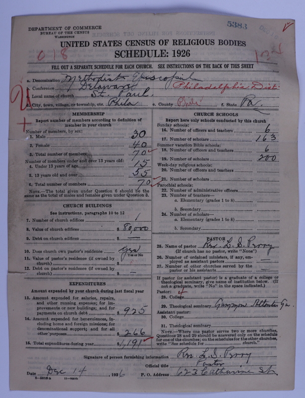 Scan of Methodist Episcopal Church: 5383
