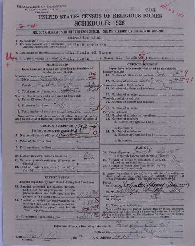 Scan of Salvation Army: 604