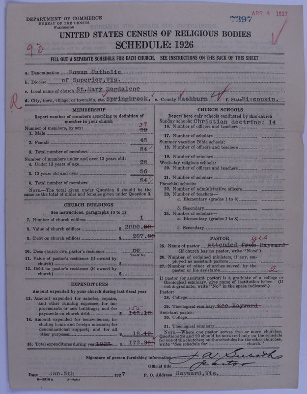 Scan of Roman Catholic Church: 7397