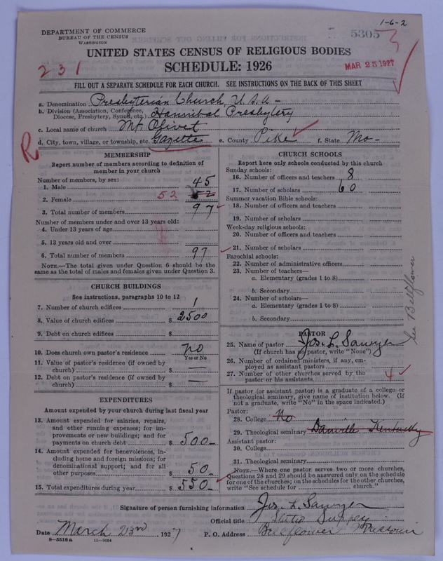 Scan of Presbyterian Church in the United States of America: 5305