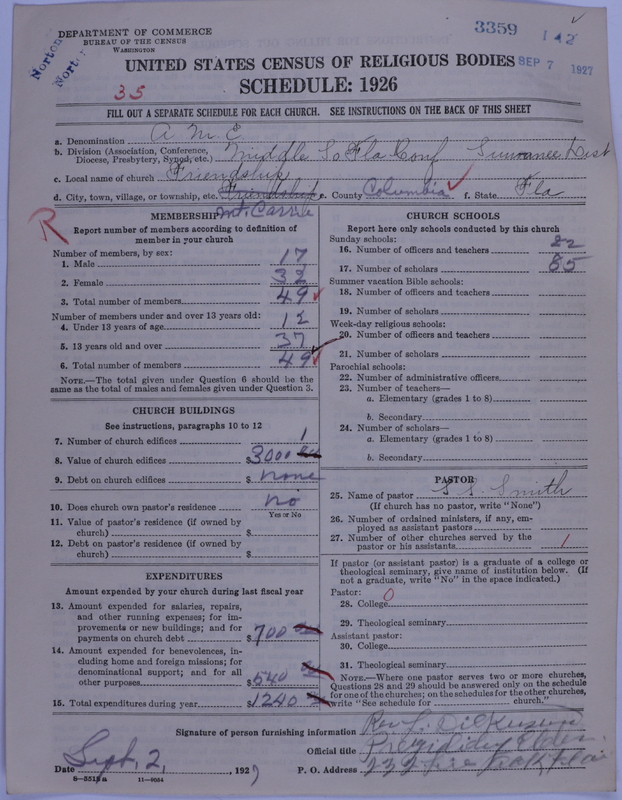 Scan of African Methodist Episcopal Church: 3359