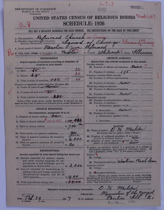 Scan of Reformed Church in America: 489