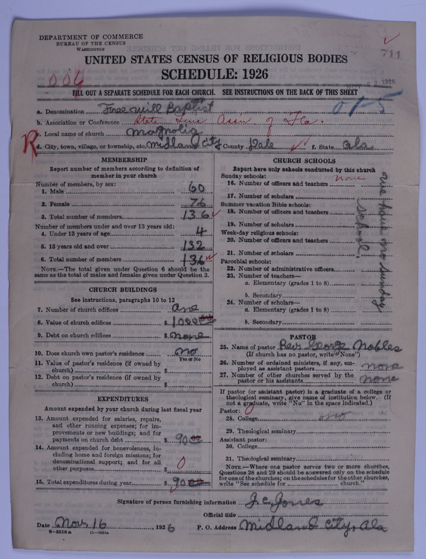 Scan of Free Will Baptists: 711