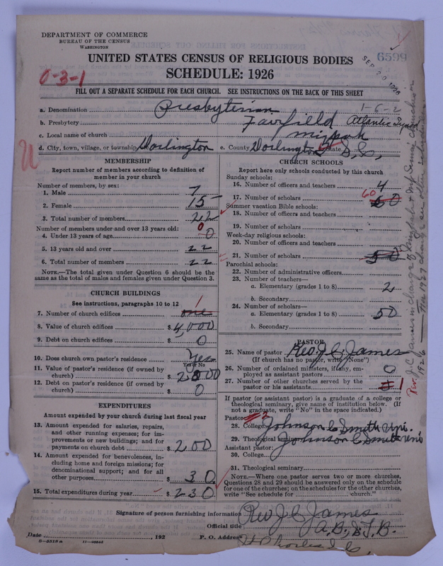 Scan of Presbyterian Church in the United States of America: 6599