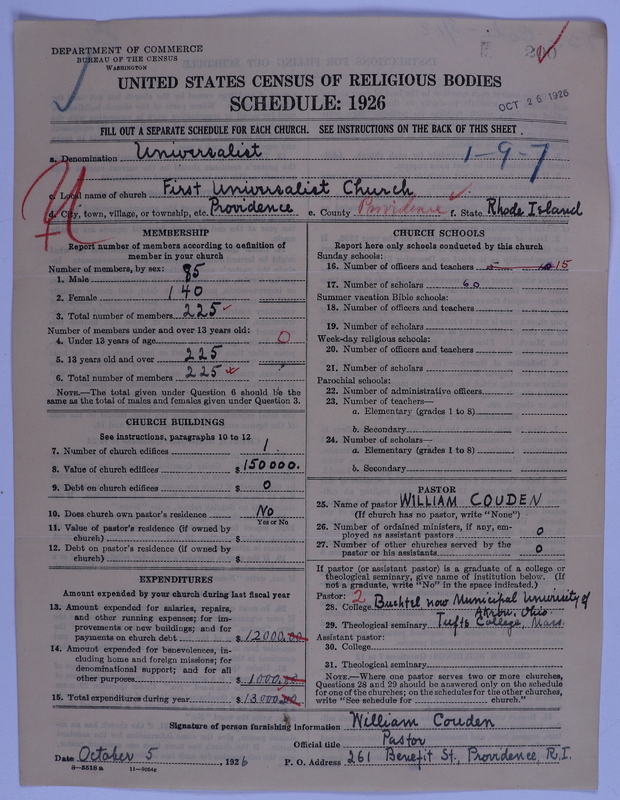 Scan of Universalist Church: 200